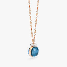 Load image into Gallery viewer, Pomellato Nudo Mini Necklace with Pendant-London Blue Topaz with diamonds
