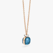 Load image into Gallery viewer, Pomellato Nudo Mini Necklace with Pendant-London Blue Topaz with diamonds