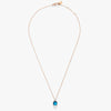 Pomellato Nudo Mini Necklace with Pendant-London Blue Topaz with diamonds