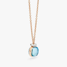 Load image into Gallery viewer, Pomellato Nudo Mini Necklace with Pendant-Sky Blue Topaz with diamonds