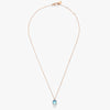 Pomellato Nudo Mini Necklace with Pendant-Sky Blue Topaz with diamonds