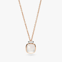 Load image into Gallery viewer, Pomellato Nudo Mini Necklace with Pendant-Milky Quartz with diamonds