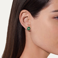 Load image into Gallery viewer, Pomellato Pom Pom Dot Earrings with Malachites