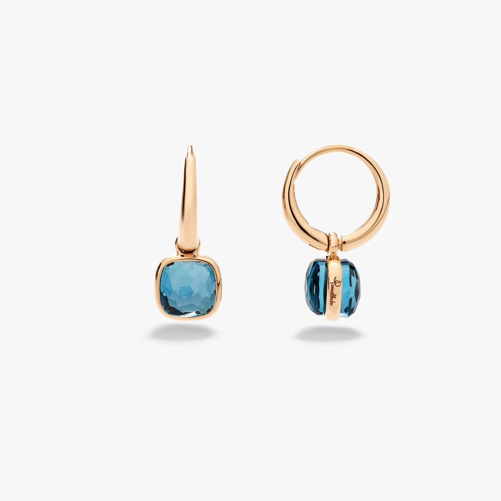 Pomellato Nudo Mini Earrings -London Blue Topaz