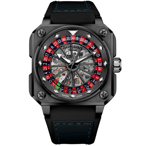 ROULETTE MASTER SKELETON AUTOMATIC Black PVD