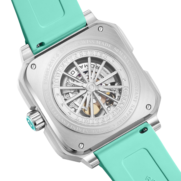 ROULETTE MASTER II SKELETON AUTOMATIC ROBIN EGG BLUE – Wamada Jewellery