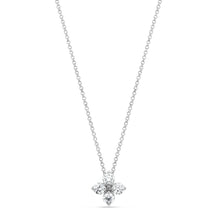 Load image into Gallery viewer, Roberto Coin Love in Verona Floral Design Pendant with Necklace in 18k white gold with diamonds