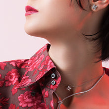 Load image into Gallery viewer, Roberto Coin Love in Verona Floral Design Pendant with Necklace in 18k white gold with diamonds