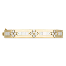 Load image into Gallery viewer, Roberto Coin Love In Verona Bangle in 18k yellow gold with Mother of Pearl &amp; Diamonds