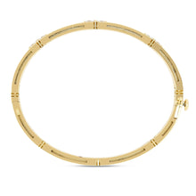Load image into Gallery viewer, Roberto Coin Love In Verona Bangle in 18k yellow gold with Mother of Pearl &amp; Diamonds