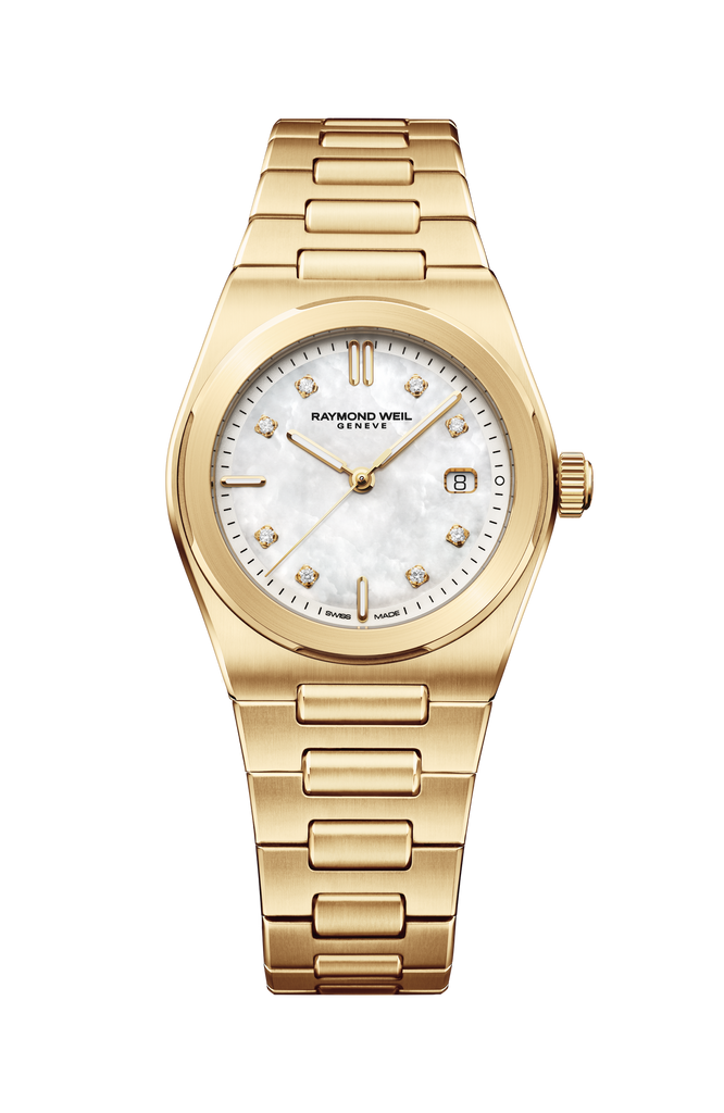 Raymond Weil A.R.T. Date MOP YG PVD Diamond Indices 30mm