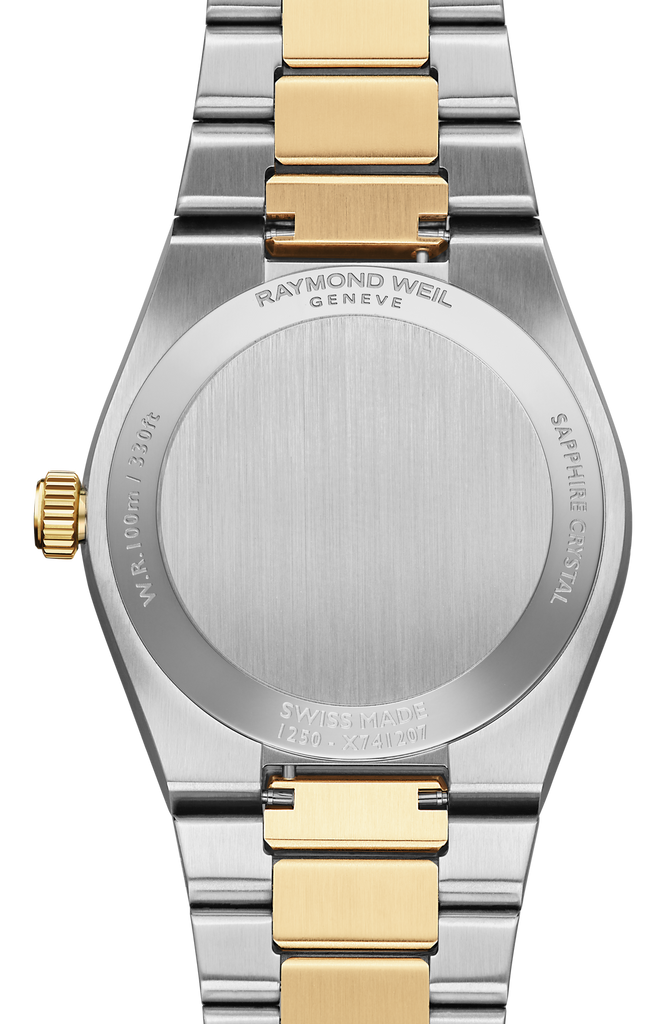 Raymond Weil A.R.T. Date MOP 2 Tones YG PVD Diamond Indices 30mm