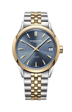 Load image into Gallery viewer, Raymond Weil Freelancer Automatic Blue on Steel Bracelet 2 Tones Yellow Gold PVD 40mm