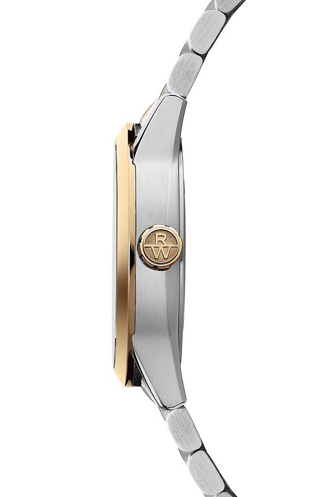 Raymond Weil Freelancer Automatic Blue on Steel Bracelet 2 Tones Yellow Gold PVD 40mm