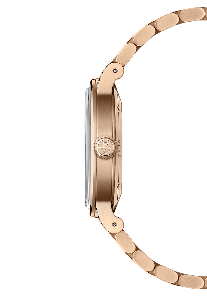 Pre Order Raymond Weil Millesime Automatic Central Seconds Diamonds 35mm Cream Sector Dial, RG PVD Bracelet