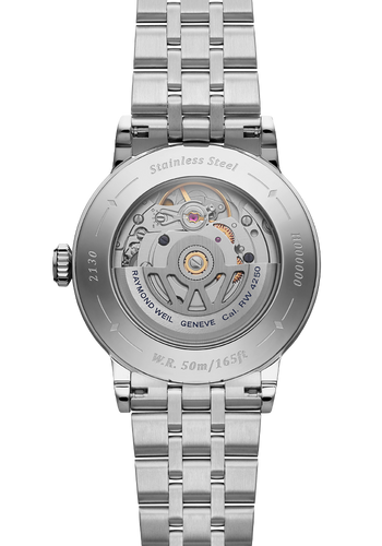 Pre Order Raymond Weil Millesime Automatic Central Seconds 35mm Anthracite Sector Dial on bracelet