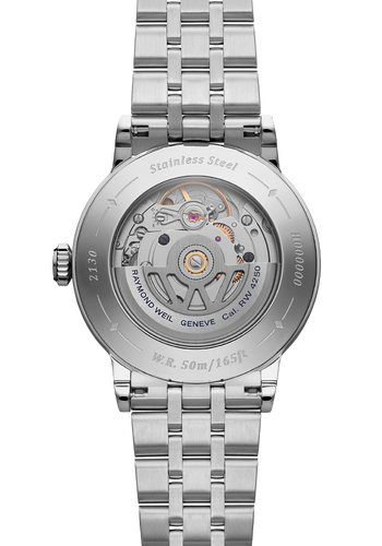 Pre Order Raymond Weil Millesime Automatic Central Seconds 35mm Silver Sector Dial on Bracelet