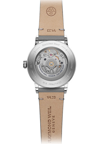 Pre Order Raymond Weil Millesime Automatic Central Seconds 35mm Salmon Sector Dial on leather