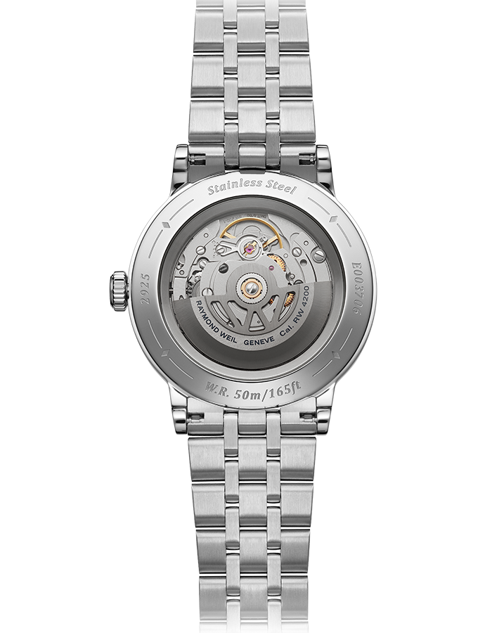 Raymond Weil Millesime Automatic Central Seconds on bracelet Anthracite Sector Dial Watch, 39 mm