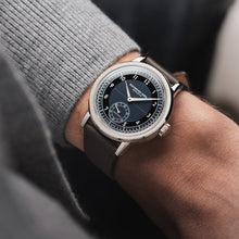 Load image into Gallery viewer, Raymond Weil Millesime Men's Automatic Small Seconds Tuxedo Midnight Blue Dial 39mm on leather