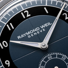 Load image into Gallery viewer, Raymond Weil Millesime Men's Automatic Small Seconds Tuxedo Midnight Blue Dial 39mm on leather