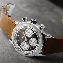Load image into Gallery viewer, Pre Order Raymond Weil Millesime Automatic Tri-Compax Chronograph Anthracite Sector Dial 39 mm, Camel Leather Strap