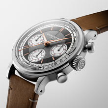 Load image into Gallery viewer, Pre Order Raymond Weil Millesime Automatic Tri-Compax Chronograph Anthracite Sector Dial 39 mm, Camel Leather Strap