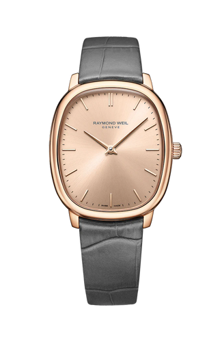 Raymond Weil Toccata Heritage Manual Winding RG PVD on Leather 33mm x 38mm