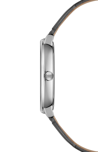 Raymond Weil Toccata Heritage Manual Winding Silver Dial on Leather -33mm x 38mm