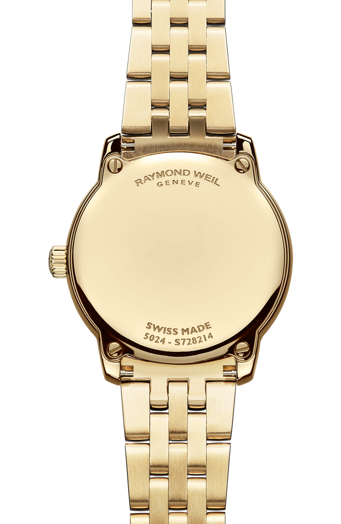 Raymond Weil Toccata Classic 24mm MOP Yellow Gold PVD Full Diamond Bezel