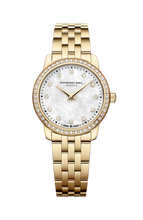 Load image into Gallery viewer, Raymond Weil Toccata Classic 24mm MOP Yellow Gold PVD Full Diamond Bezel