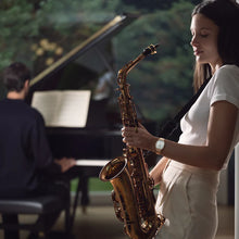 Load image into Gallery viewer, Raymond Weil Toccata Heritage Quartz full diamond bezel old silver dial on RG PVD  Steel Bracelet -31mm x 36mm