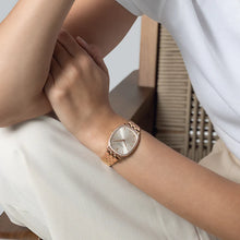 Load image into Gallery viewer, Raymond Weil Toccata Heritage Quartz full diamond bezel old silver dial on RG PVD  Steel Bracelet -31mm x 36mm