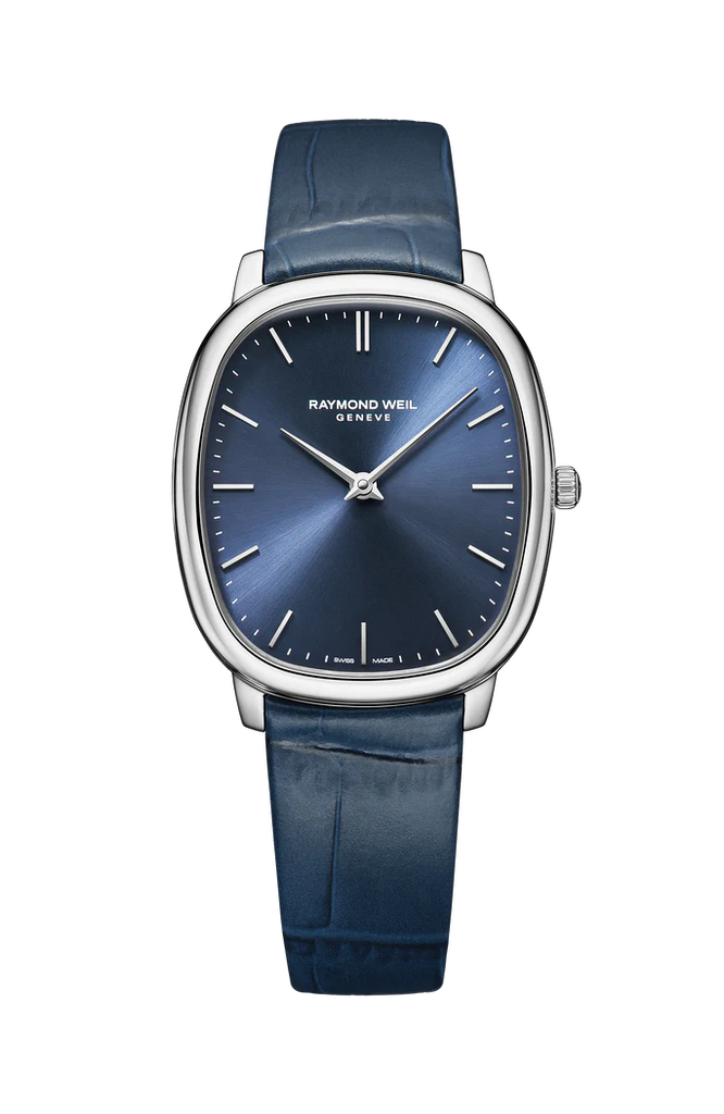 Raymond Weil Toccata Heritage Quartz Blue on Blue Leather -31mm x 36mm