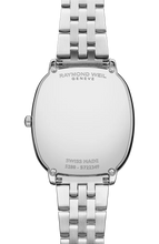 Load image into Gallery viewer, Raymond Weil Toccata Heritage Quartz full diamond blue dial on Steel Bracelet -31mm x 36mm