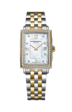 Raymond Weil Toccata Gold Quartz 2 tones YG PVD MOP Dial Diamond Bezel on Bracelet