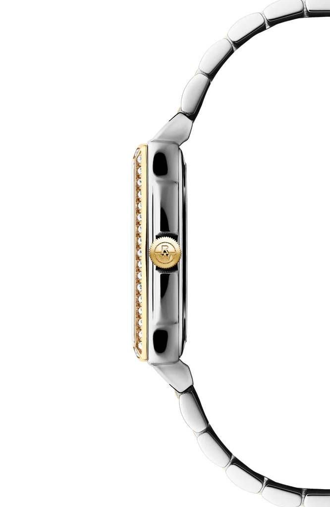 Raymond Weil Toccata Gold Quartz 2 tones YG PVD MOP Dial Diamond Bezel on Bracelet