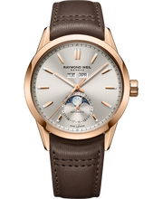 Load image into Gallery viewer, Raymond Weil Freelancer Complete Calendar Dune Sunray Dial Watch RG PVD -Brown Leather Strap