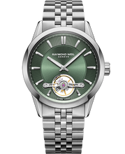 Load image into Gallery viewer, Raymond Weil Freelancer Calibre RW1212 Men&#39;s Automatic Open Heart in Green -42.5mm
