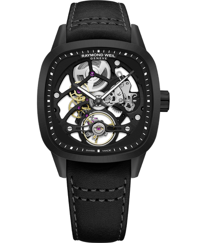 Pre Order Raymond Weil Freelancer Automatic Cushion Skeleton Limited Edition Watch Limited Edition: 500 pieces