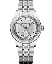 Load image into Gallery viewer, Pre Order Raymond Weil Millesime Automatic Central Seconds 35mm Silver Sector Dial on Bracelet