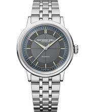 Load image into Gallery viewer, Raymond Weil Millesime Automatic Central Seconds on bracelet Anthracite Sector Dial Watch, 39 mm
