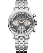 Load image into Gallery viewer, Raymond Weil Millesime Automatic Tri-Compax Chronograph Anthracite Sector Dial 39 mm, Steel Bracelet