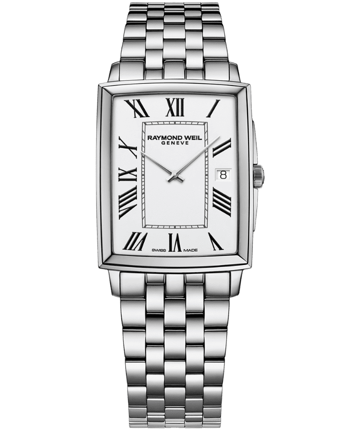 Raymond Weil Toccata Men's Classic Rectangular Stainless Steel Watch -37 x 29 mm