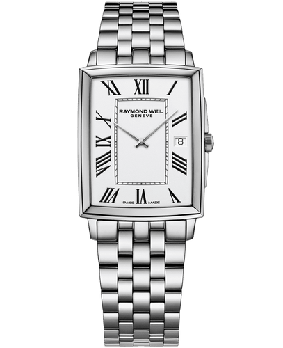 Raymond Weil Toccata Men's Classic Rectangular Stainless Steel Watch -37 x 29 mm