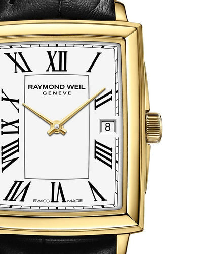 Raymond Weil Toccata Gold PVD Quartz 22.6 x 28.1 mm on Leather Strap