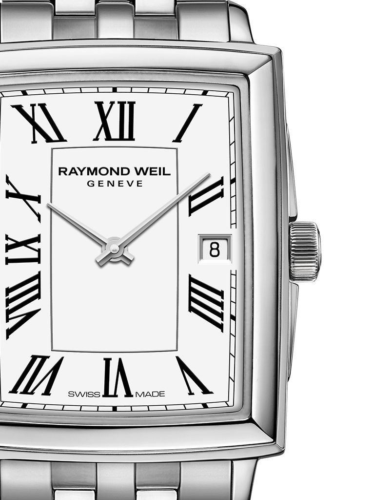 Raymond Weil Toccata Steel Quartz 22.6 x 28.1 mm on Bracelet White Dial