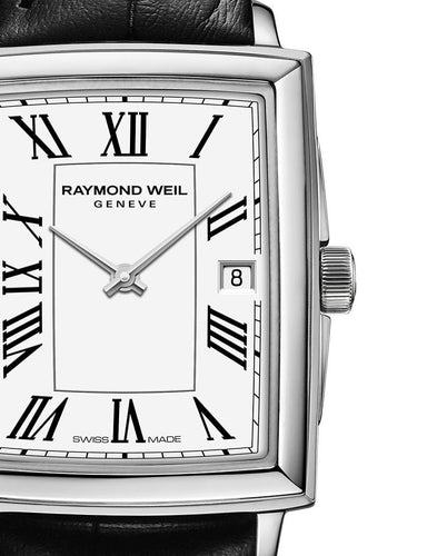 Raymond Weil Toccata Quartz 22.6 x 28.1 mm White Dial on Leather