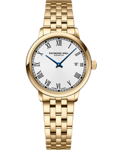 Load image into Gallery viewer, Raymond Weil Toccata Ladies Gold PVD White Dial Quartz Watch, 29 mm