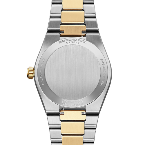 Raymond Weil A.R.T. Date MOP 2 Tones YG PVD Diamond Bezel & Indices 30mm